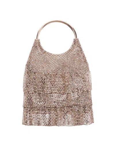 Nina 3-tiered Crystal Mesh Ruffle Pouch Bag