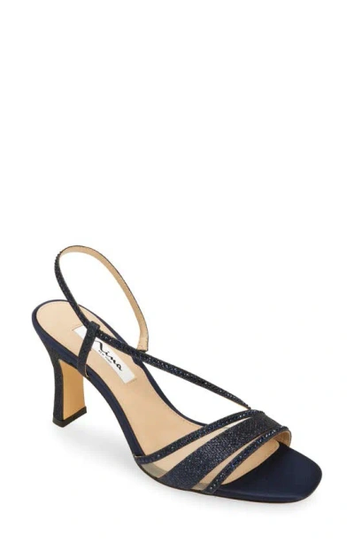 Nina Women's Abbi Asymmetrical Evening Sandals In New Navy