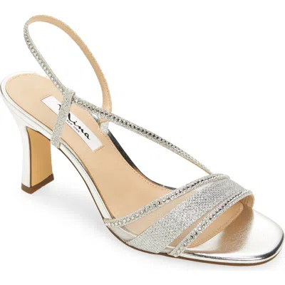 Nina Abbi Slingback Sandal In Silver
