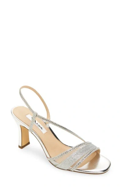 Nina Abbi Slingback Sandal In Silver