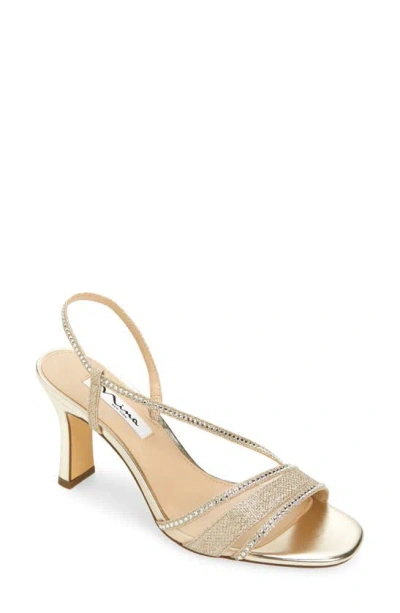 Nina Abbi Slingback Sandal In Gold