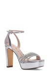 Nina Agitha Ankle Strap Platform Sandal In Multi