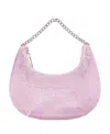 Nina All Over Crystal Crescent Moon Crossbody Bag