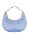 Nina All Over Crystal Crescent Moon Crossbody Bag