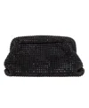 Nina All Over Crystal Frame Magnet Clutch In Black