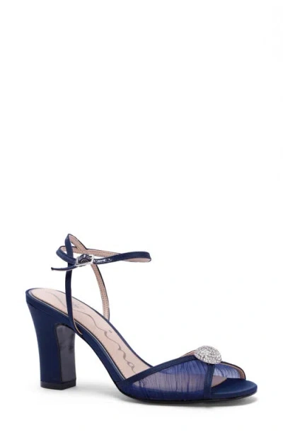 Nina Allyce Ankle Strap Sandal In Blue