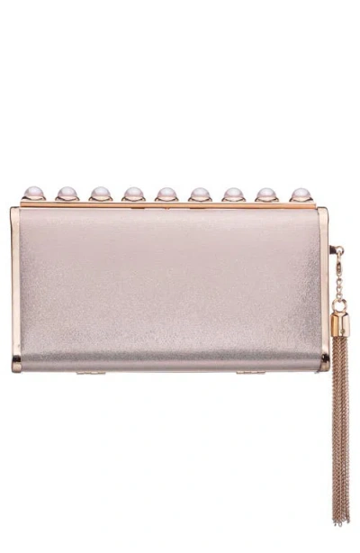 Nina Amos Crystal Clutch In Silver