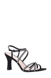 Nina Women's Anna Embellished Evening Sandals In Navy Satin