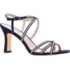 Nina Anna Womens Embellished Open Toe Pumps In New Navy