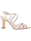 Nina Anna Womens Satin Slingback Sandals In Gold