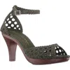 Nina Avenue Ankle Strap Sandal In Army