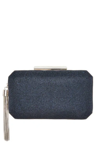 Nina Bellaria Minaudière Clutch In Navy