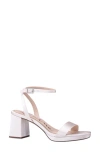 Nina Bergen Ankle Strap Sandal In Ivory