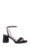 Nina Bergen Ankle Strap Sandal In Navy