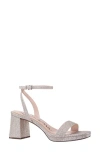 Nina Bergen Ankle Strap Sandal In Soft Platino