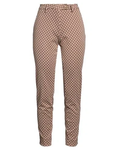 Nina Bianchi Woman Pants Pink Size 26 Polyester, Polyamide, Elastane In Brown