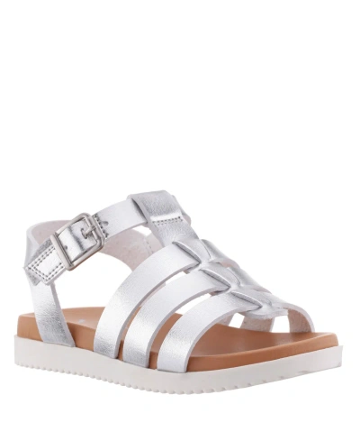 Nina Babies' Big Girls Adjustable Strap Sandals In Silver