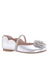 Nina Kids' Big Girls Ballet Round Toe Dress Shoe In Silver