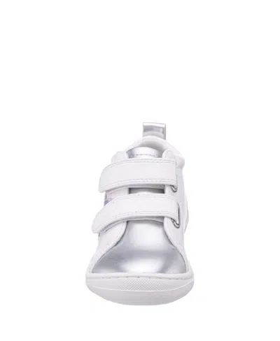 Nina Kids' Big Girls Brinkly Bump Toe Sneakers In White