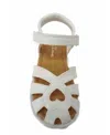 Nina Girls' Toe Caged Sandal - Toddler, Little Kid, Big Kid In White