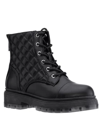 Nina Kids' Big Girls Diana Quilted Design Fashion Boot In Black