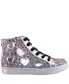 Nina Big Girls Glitter High Top Sneakers In Multi