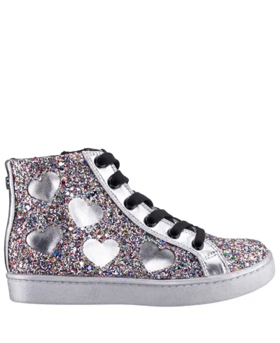Nina Kids' Big Girls Glitter High Top Sneakers In Multi