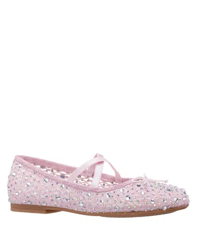 Nina Kids' Big Girls Hadley Ballet Flats In Blush