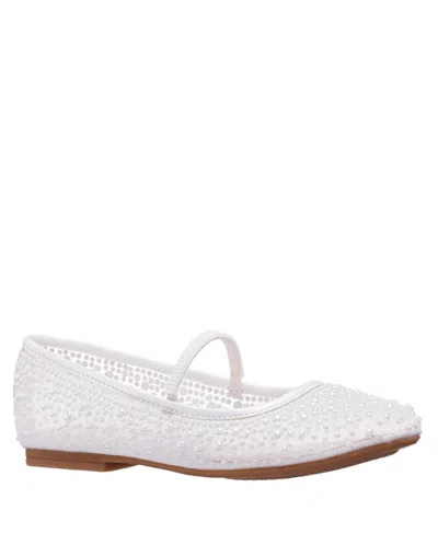 Nina Kids' Big Girls Jax Ballet Flats In White