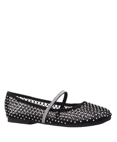 Nina Babies' Big Girls Jessa Fashion Ballet Flat In Black
