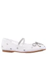 Nina Little Girls Leva Ballet Flats In White