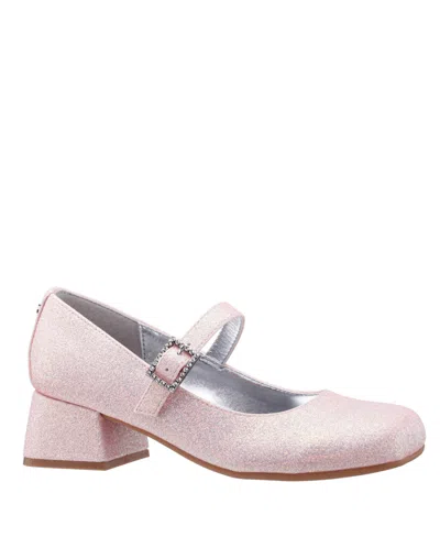 Nina Kids' Big Girls Mila Heel Mary Jane Pumps In Blush