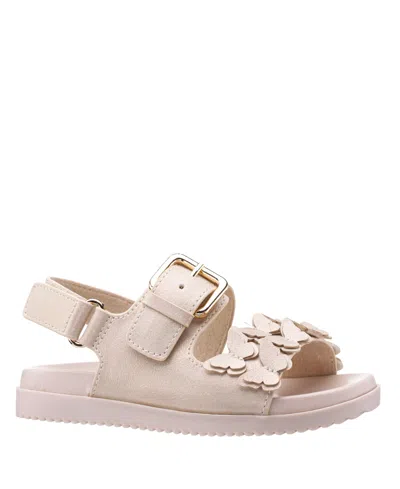 Nina Kids' Big Girls Pollie Footbed Sandals In Light Gold