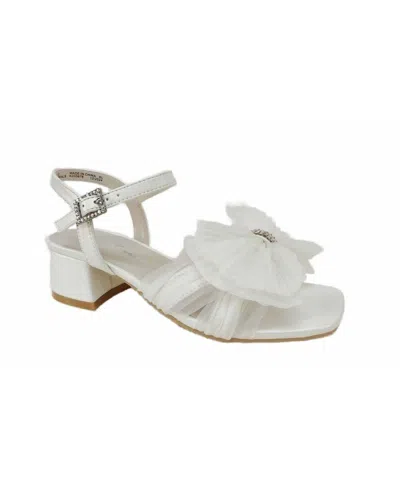 Nina Kids' Big Girls Viki Heel Sandals In White