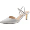 Nina Billie Womens Glitter Pointed Toe Slingback Heels In Multi