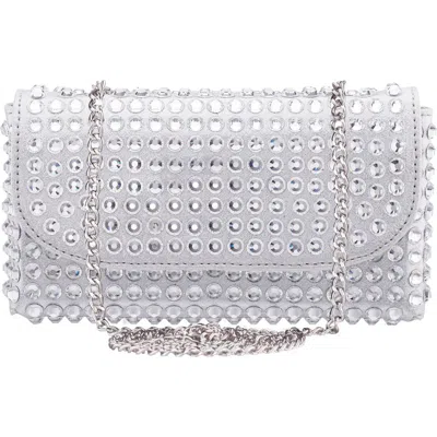 Nina Bixby Clutch In Silver
