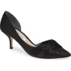 Nina Blakely Half D'orsay Pointy Toe Pump In Black