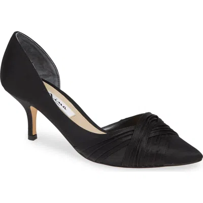 Nina Blakely Half D'orsay Pointy Toe Pump In Black