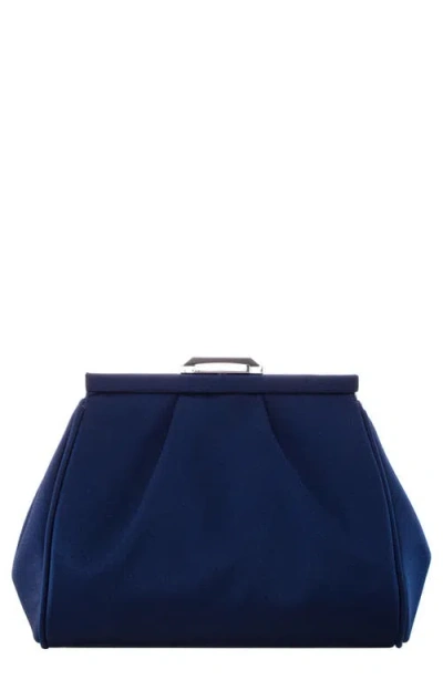 Nina Blayz Frame Clutch In Blue