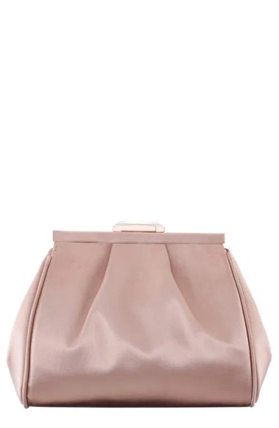 Nina Blayz Frame Clutch In Brown