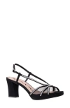 Nina Summer Slingback Platform Sandal In Black
