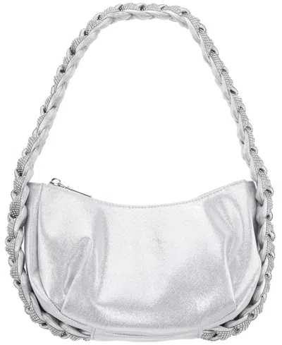Nina Braided Crystal Hobo Bag