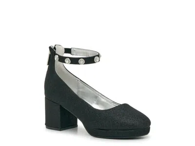 Nina Kids'  Camilla Pump In Black Glitter