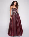 Nina Canacci 3206 A Line Long Formal Lace Prom Dress