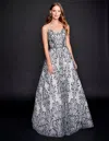 Nina Canacci 4304 A Line Long Prom Formal Dress In Multi