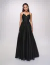 Nina Canacci 6624 Formal Long A Line Prom Dress In Black