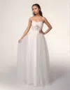 Nina Canacci 6698 Long Lace Wedding Dress In White