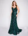 Nina Canacci 8210 Long Formal Prom Mermaid Dress In Multi
