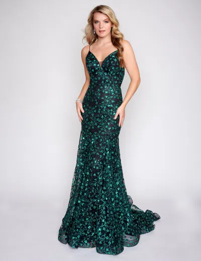 Nina Canacci 8210 Long Formal Prom Mermaid Dress In Multi