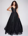 Nina Canacci 8220 Formal Ball Gown Long Prom Dress In Black